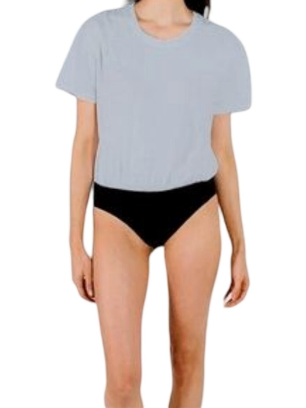 Bodysuit - Smash & Tess Grey T-shirt Bodysuit Size Small